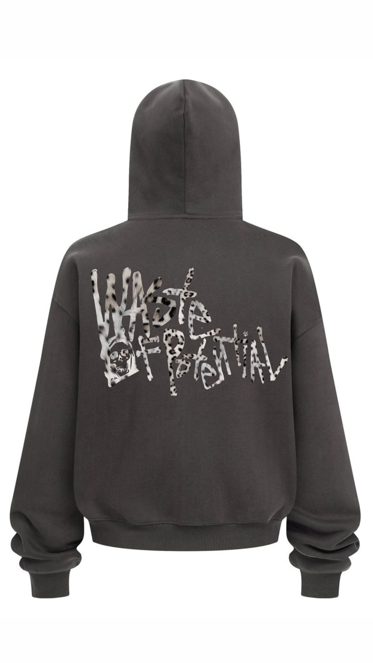 snow leopard misguided crop zip up