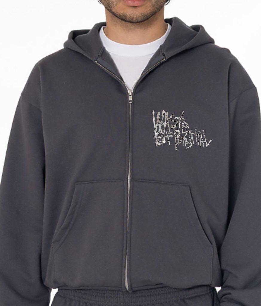 snow leopard misguided crop zip up