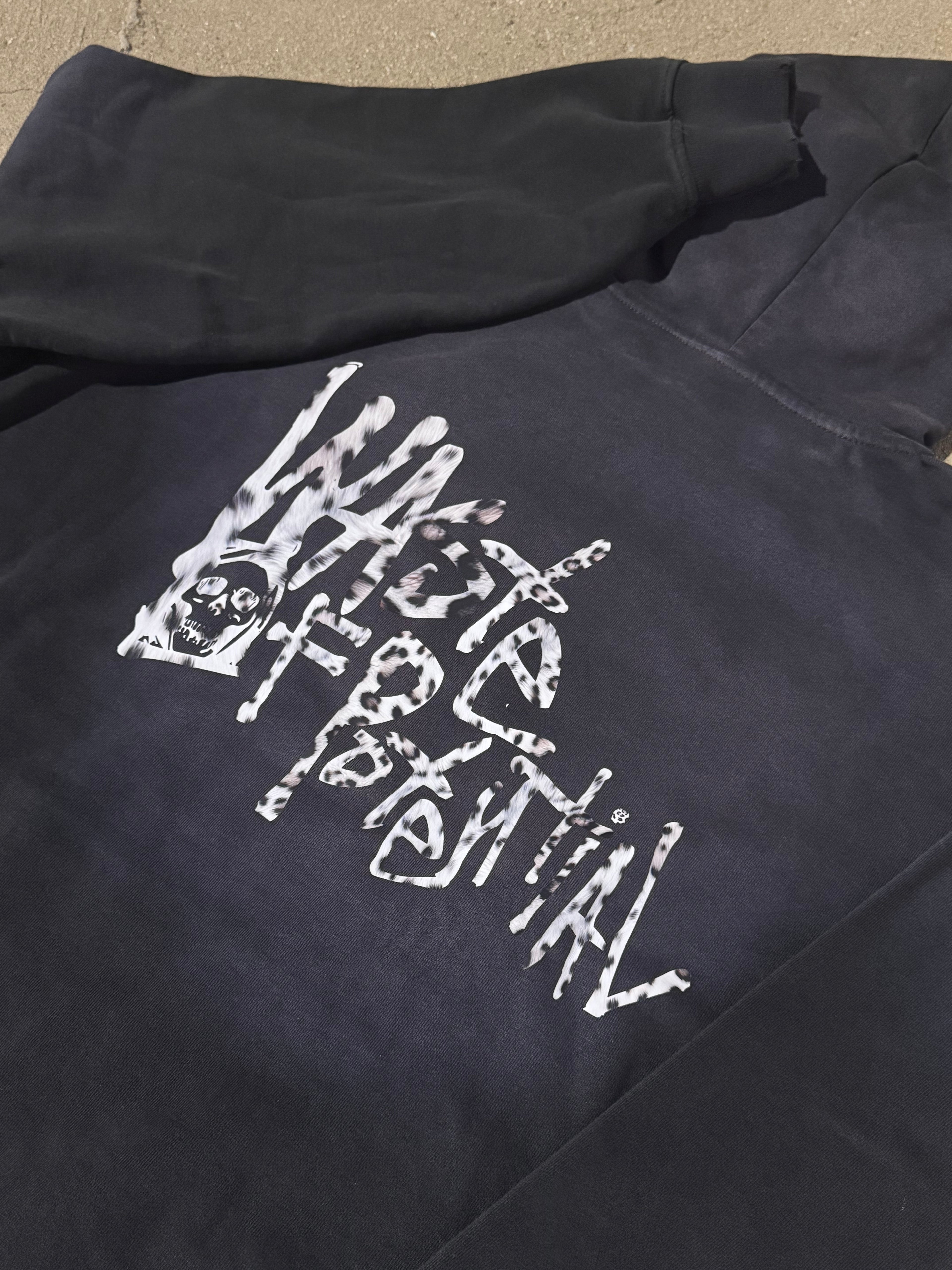 WASTE HOODIE SNOW LEOPARD