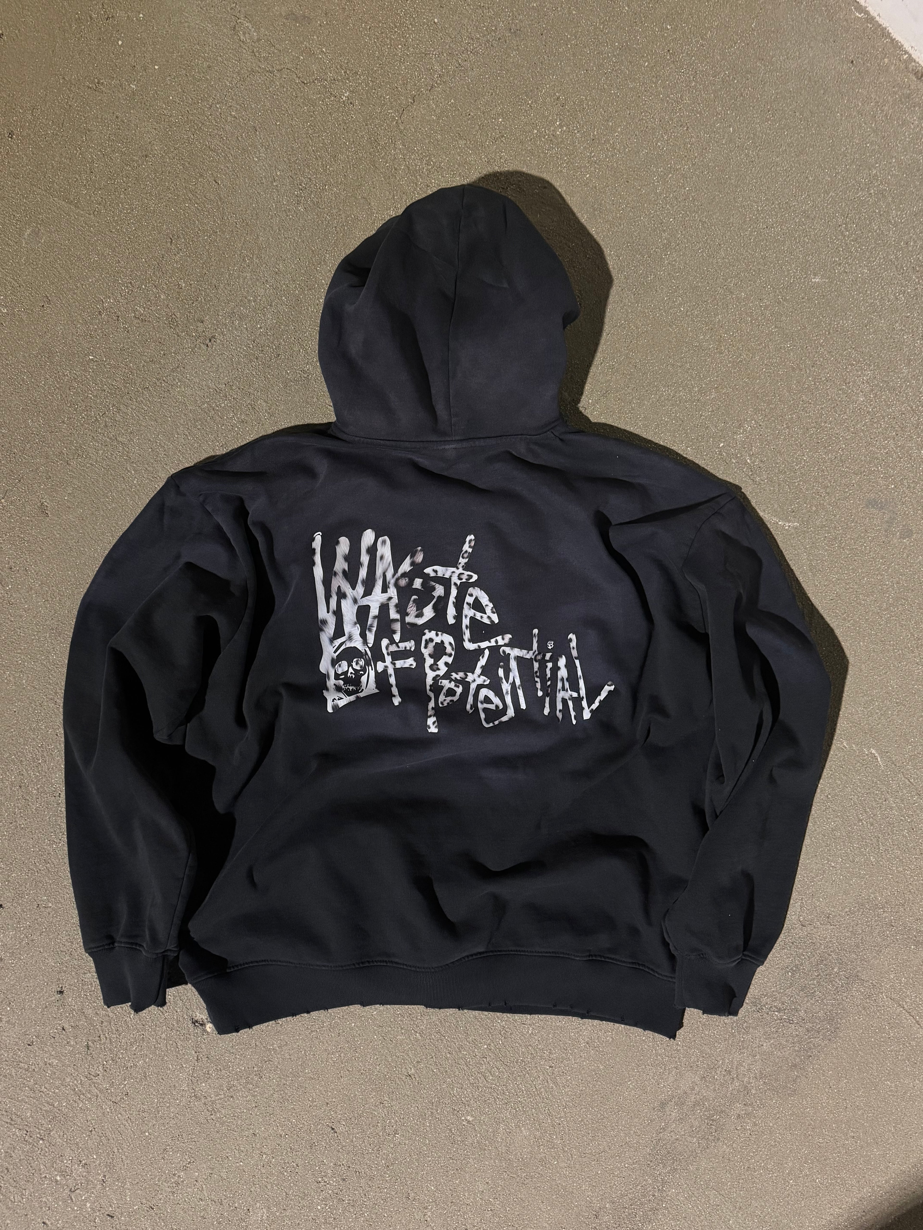 WASTE HOODIE SNOW LEOPARD