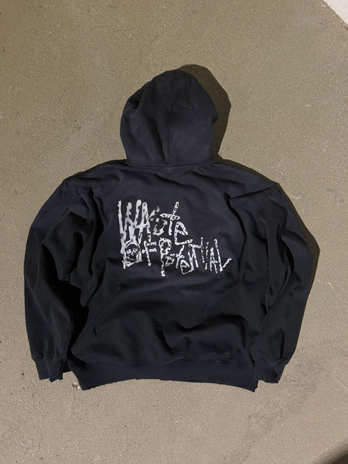 WASTE HOODIE SNOW LEOPARD
