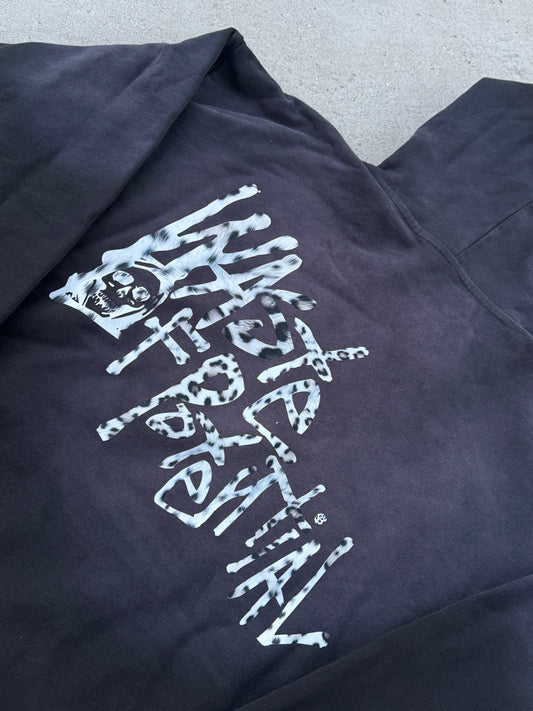 WASTE HOODIE SNOW LEOPARD
