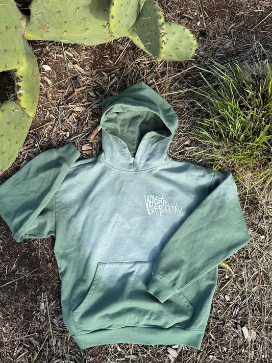WASTE GREEN HOODIE