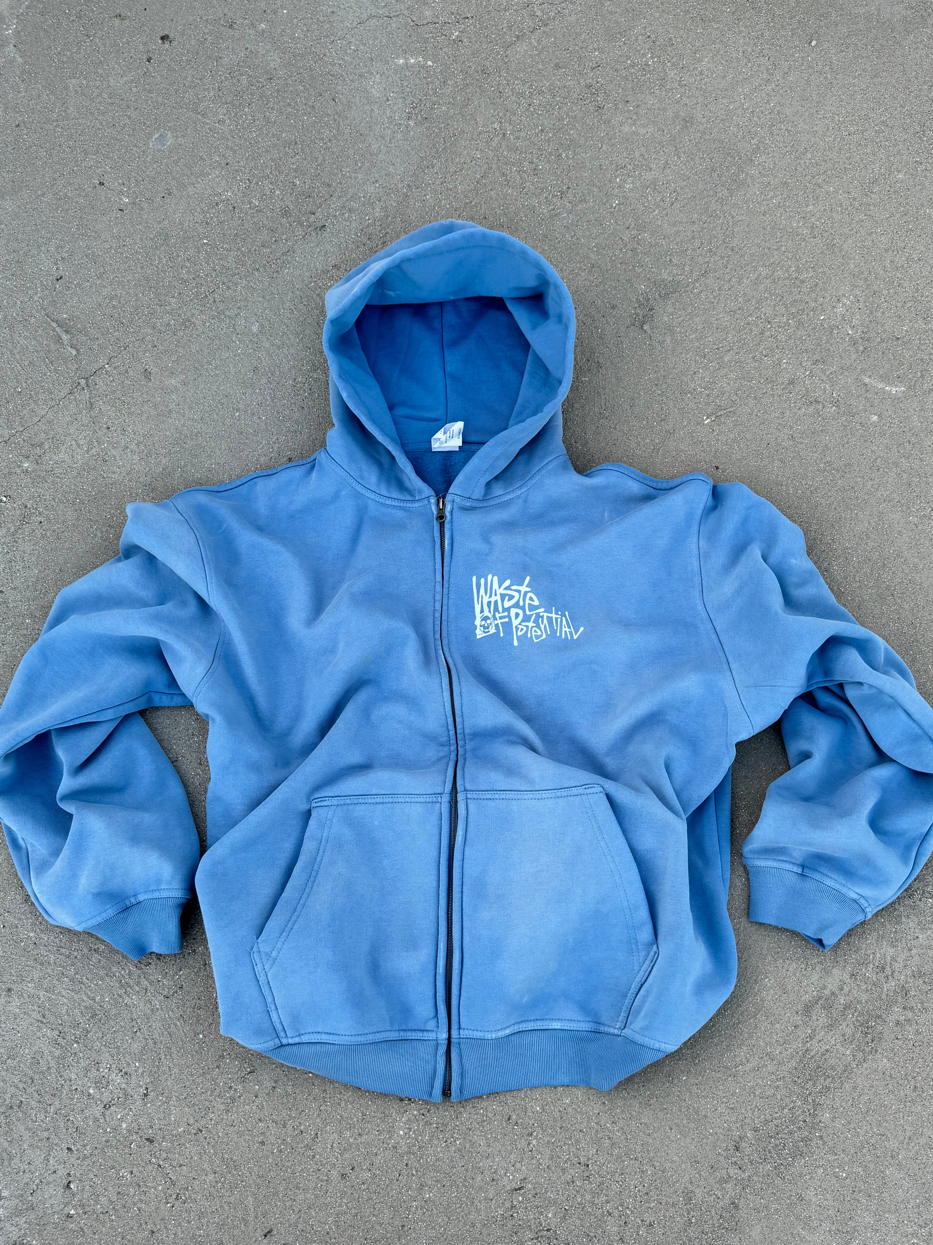 Powder Blue Zip-Up